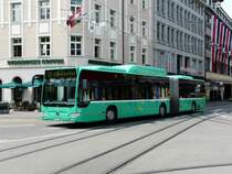 BVB - Mercedes Citaro Bus Nr.711  BS 6670 unterwegs auf der Linie 31 in der Stadt Basel am 28.06.2009