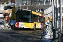 PU Stuppan, Flims, GR 52'063 (MAN NM283F A35, 2004) am 20.1.2008 in Flims, bergbahnen. 