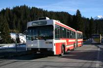 PU Stuppan, Flims, GR 52'188 (Volvo/RJ B10M-55GAB, 1991, bis 2003 VB, Biel, Nr 140) am 20.1.2008 in Laax, Murschetg. 