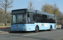 Stadtbus Nienburg am Neuen Krankenhaus in Nienburg/Weser.