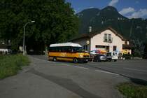 PU Vuadens, Miex, VS 213 (Mercedes-Benz Sprinter Transfer 45/515CDI, 2008) am 16.7.2009 in Vouvry, gare. 