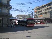 Trollino 174 verlsst am 1.8.09 den Hauptbahnhof zum Rosenberg.