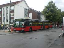 Mercedes-Benz O 530 I (Citaro) als SEV fr die S-Bahnlinie 21 zwischen S-Bahnhof Bergedorf und S-Bahnhof Mittlerer Landweg.