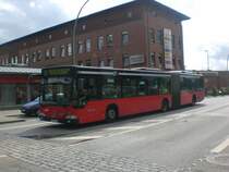 Mercedes-Benz O 530 I (Citaro) als SEV fr die S-Bahnlinie 21 zwischen S-Bahnhof Bergedorf und S-Bahnhof Mittlerer Landweg am S-Bahnhof Allermhe.
