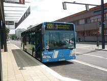 Bus BB-RP 62 in B�blingen am ZOB zur Weiterfahrt zum Waldfriedhof/Diezenhalde am 28.6.2009
