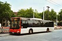 Rheinbahn, D�sseldorf Nr. 7503/D-NM 7503 MAN am 5. Juli 2009 Solingen, Bahnhof