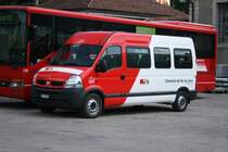 CJ, Tramelan, Nr. 320 (JU 17'550, Renault Master 120dci, 2006) am 7.8.2009 in St-Imier. 