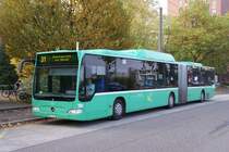 MB O 530 G CNG Citaro 704, am 18. 10 2008 an der Haltestelle Rankstrasse in Basel.