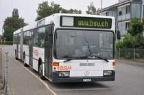 BSU, Solothurn Nr. 57/SO 66'477 Mercedes O405 GN am 8. August 2009 anl�sslich eines RBS-Bahnersatzbetriebs auf der Linie RE in Fraubrunnen.