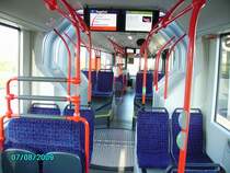 Innen ansicht eines neuen Lions City mit durchsichtigem Gelenk.