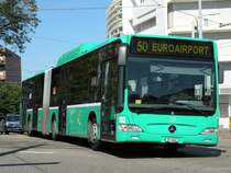 MB O 530 G CNG Citaro 702 fhrt am 15. August 2009 Richtung Bahnhof SBB.