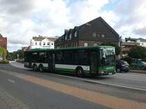 Setra S 300er-Serie NF auf der Linie 3050 nach Rendsburg am Bahnhof Eckernfrde.