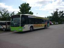 Der Citaro -Bus beginnt seinen Dienst in Saalfeld /Th�ringen