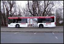 Mercedes Citaro mit -Enthaler- Werbung Stralsund. am 12.12.07