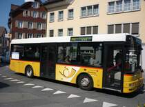 PostAuto Region Ostschweiz, 8840 Einsiedeln: MAN/Göppel NM223.2, SZ 5'055, am 10. September 2009 beim Dorfplatz in 8840 Einsiedeln
