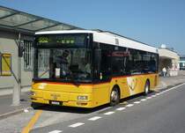 PostAuto Region Ostschweiz, 8840 Einsiedeln: MAN/Göppel NM223.2, SZ 5'055, am 10. September 2009 beim Bahnhof in 8840 Einsiedeln
