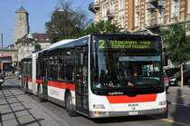 VBSG, St. Gallen Nr. 279/SG 198'279 MAN Lion's City am 8. September 2009 bei der Haltestelle St. Leonhard.