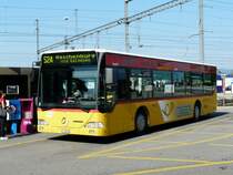 Postauto - Mercedes Citaro SZ 68458 bei den Haltestellen beim Bahnhof Pf�ffikon/SZ am 07.09.2009