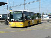 Postauto - Mercedes Citaro SZ 78821 bei den Haltestellen beim Bahnhof Pfffikon/SZ am 07.09.2009
