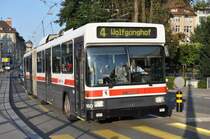 VBSG, St. Gallen Nr. 160 NAW/Hess-Gelenktrolleybus am 8. September 2009 bei der Haltestelle St. Leonhard.