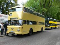 Ein alter Doppeldecker auf der heutigen Linie 133 nach U-Bahnhof Holzhauser Stra�e in Alt-Heiligensee.