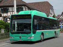 MB O 530 CNG Citaro mit der Betriebsnummer 810 wartet an der Endhaltestelle in Allschwil auf seine Abfahrtszeit. Die Aufnahme entstand am 13. Mai 2009.