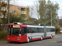 SW - Mercedes-Benz Gelenktrolleybus 160 in der Endstation Oberwinterthur am 19.10.2008