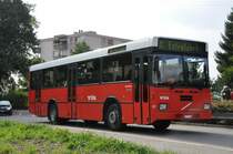 Busland AG, Burgdorf Nr. 27/BE 394'386 Volvo/Lauber (ex AAGK Koppigen Nr. 7) am 12. September 2009 auf einer Hochzeits-Extrafahrt in Bolligen.