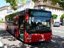Stadtbus Radolfzell - MAN Lion`s City  KN:SB 217 bei den Bushaltestellen neben dem Bahnhof in Radolfzell am 31.08.2009
