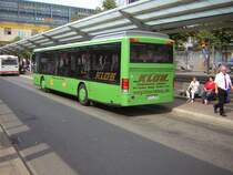 Und auch den Setra der Firma Klos nochmals von der R�ckseite am Saarbr�cker Hauptbahnhof.