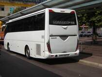 Auch den MAN Reisebus den ich bereits von vorn Fotografiert habe, jetzt von hinten am Saarbr�cker Hauptbahnhof.