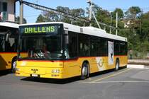 PU SAPJV, L'Isle, Nr. 33 (VD 1'060, MAN N�313/A20, 2001) am 14.9.2009 am Bahnhof Cossonay.