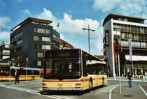 STI Thun Nr. 113/BE 700'113 MAN am 4. August 2009 Thun, Bahnhof (dieses Fahrzeug hat die Werbung f�r den FC Thun 1898 verloren; also pr�sentiert sich dieser Wagen erstmals im Originalanstrich der STI!)