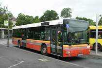 Wagen 610 der Wrzburger Strassenbahn im Juli 2008 am Wrzburger HBF.
