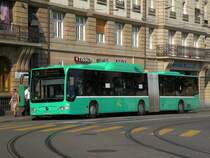MB O 530 G CNG Citaro der BVB mit der Betriebsnummer 714 verlsst die Haltestelle Schifflnde Richtung Habermatten. das Bild entstand am 19. Aufust 2009.