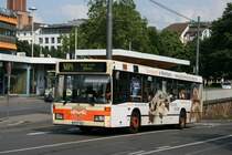 RVK 961 (K ZY 961) im Juli 2009 am Bonner HBF.
Werbung: Polsterhalle Burger