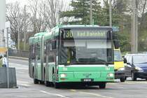 Wagen 784 (BS 3284) auf der Linie 30 Richtung Basel Bad Bahnhof.
Mrz 2008