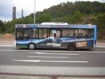 Ein MAN Stadtbus an der Haltestelle Rmerkastell in Saarbrcken. Das Foto wurde am 24.09.2009 aufgenommen.