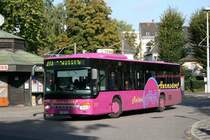 Hermsdorf Reisen 9217 (ME HR 9217) auf der Linie 773 Richtung Ratingen H�sel S.
Ratingen Mitte 25.9.2009 