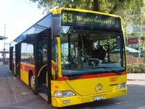 BLT Mercedes Citaro Nr. 46 (2006) im Herbst 2009 am Bahnhof in Muttenz. 