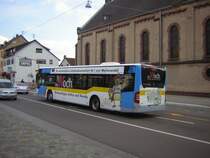 Ein Citaro von Saar Bahn und Bus verl�sst die Haltestelle Brebach Kirche.Das Bild wurde am 26.09.2009 aufgenommen.