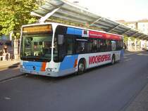 Hier ist ein Citaro mit Wochenspiegel Werbung zu sehen. Das Foto habe ich in Saarbr�cken am Hauptbahnhof Fotografiert.