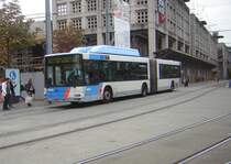 Auf diesem Foto ist ein MAN Gelenkbus zu sehen. Das Foto habe ich am 01.10.2009 am Saarbr�cker Hauptbahnhof aufgenommen.