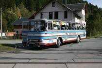 Am 03.und 04.10.09 fand das 3.WCd Schmalspurfestival auf der Museumsbahn Sch�nheide und dem Bahnhof Sch�nheide S�d statt.Als Pendelbus kam dieser Fleischer zum Einsatz.