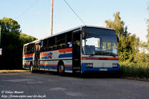 07.06.2009: einer der wenigen O 408, die es im Saarland noch gibt: der MZG-MX 81 der Firma Schirra. Er war am Bauhof der Gemeinde Tholey abgestellt.