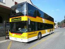 PostAuto Region Ostschweiz: Neoplan N 4426 SG 273'222, mit Wappen  Stein SG , am 29. September 2009 beim Bahnhof Nesslau-Neu St. Johann in 9650 Nesslau