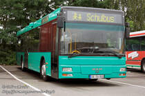 19.08.08: OB-GW 800 lautet das Kennzeichen dieses MAN Niederflur der 2. Generation. Er geh�rt zum Fuhrpark von MAN und wurde der RSW als Leihbus zur Verf�gung gestellt. Zuvor wurde er vermutlich in Oslo eingesetzt.