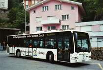 AAGU Altdorf Nr. 41/UR 9141 Mercedes Citaro am 12. September 2009 G�schenen, Bahnhof (mit Vollwerbung f�r das  Mythen-Center Schwyz )