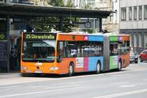 MoBiel (BI MO 767) in der Bielefelder Innenstadt mit der Linie 25 zur D�rerstr.
Werbung: BKK