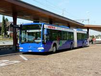 VZO - Mercedes Citaro Nr.28  ZH 584628 unterwegs auf der Linie 867 bei den Haltestellen neben dem Bahnhof von Wetzikon am 04.10.2009